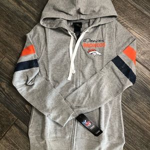 NFL Juniors Team Pride Full Zip Hoodie Broncos